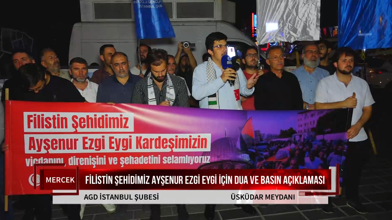 FİLİSTİN ŞEHİDİMİZ AYŞENUR EZGİ EYGİ İÇİN DUA VE BASIN AÇIKLAMASI (13.09.2024)