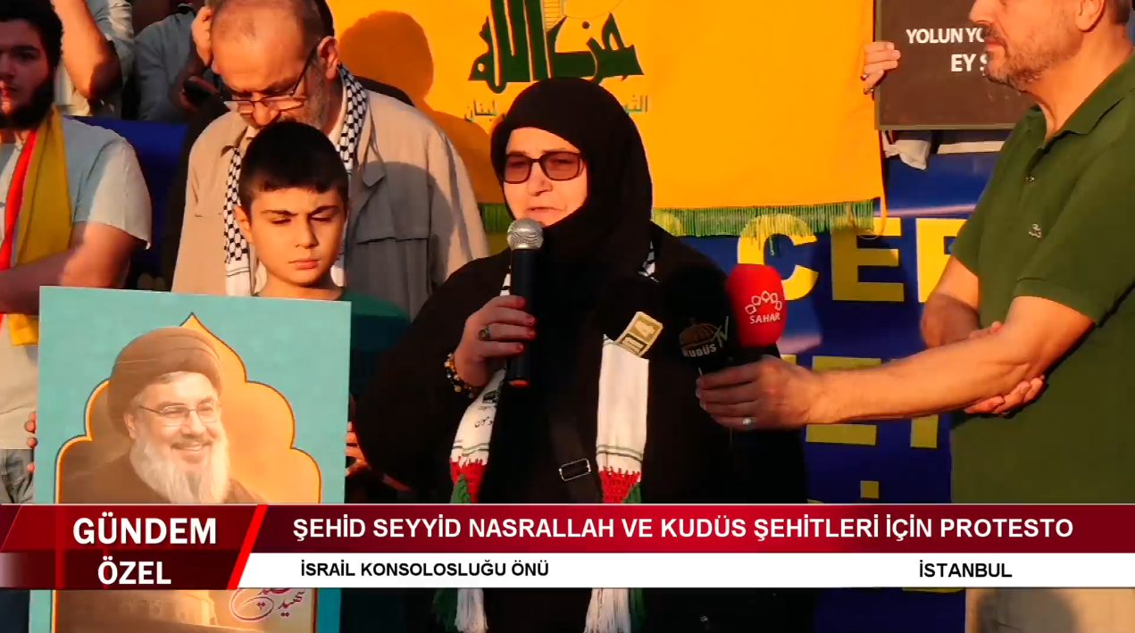 ŞEHİD SEYYİD NASSRALLAH VE KUDÜS ŞEHİTLERİ İÇİN PROTESTO